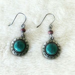 🔴 Turquoise Drop Earrings